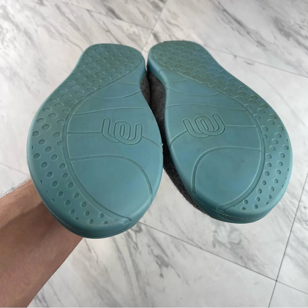 -Mahabis Gray Classic Slip-On Removable Rubber Bottom Slippers 37 EU | 6.5-7 US_9